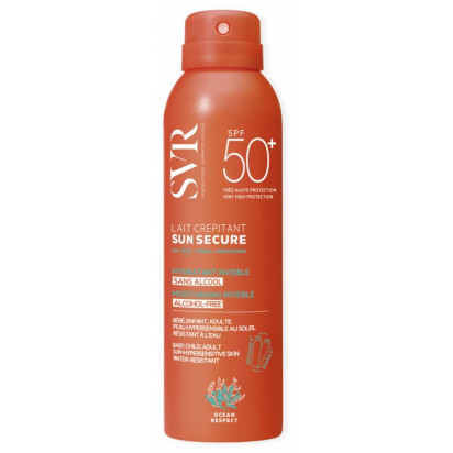 SUN SECURE Lait crépitant SPF50+, 200ml SVR - Parashop