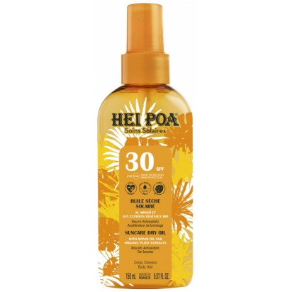 Huile sèche corps & cheveux SPF30, 150ml Hei Poa - Parashop