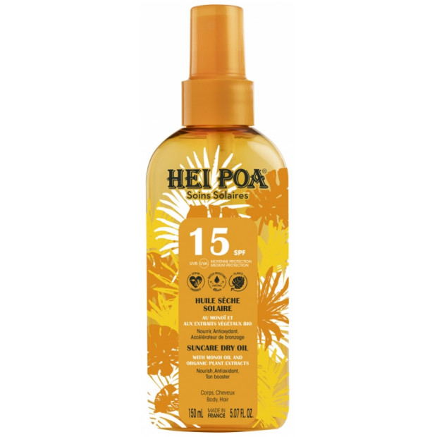 Huile sèche corps & cheveux SPF15, 150ml Hei Poa - Parashop