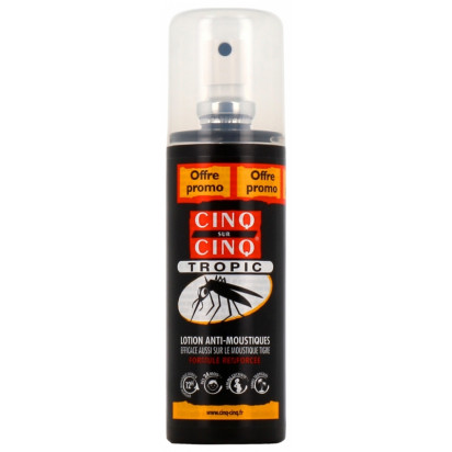 Lotion Anti-Moustiques Tropic, 100ml Cinq sur Cinq - Parashop