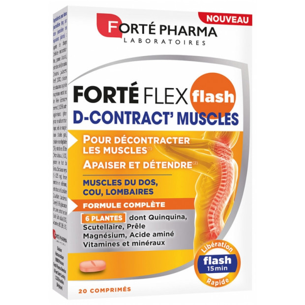 FORTE FLEX Flash D-Contract' Muscles, 20 comprimés Forte Pharma - Parashop