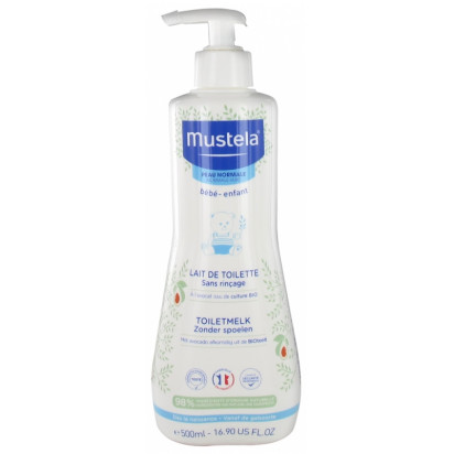 Lait de Toilette Sans Rinçage à l'Avocat, 500ml Mustela - Parashop