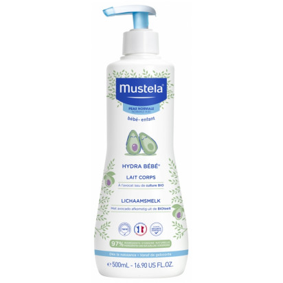 Hydra Bébé Lait Corps à l'Avocat, 500ml Mustela - Parashop