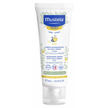 Crème Nourrissante au Cold Cream Peau Sèche, 40ml Mustela - Parashop