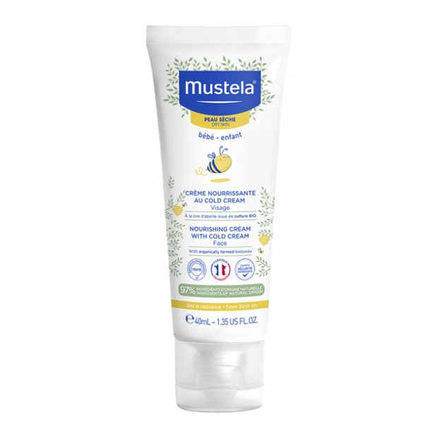 Crème Nourrissante au Cold Cream Peau Sèche, 40ml Mustela - Parashop