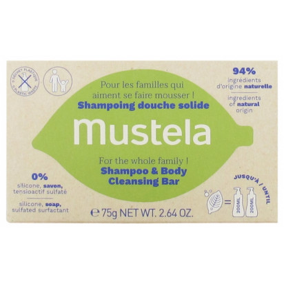 Shampoing Douche Solide, 75g Mustela - Parashop
