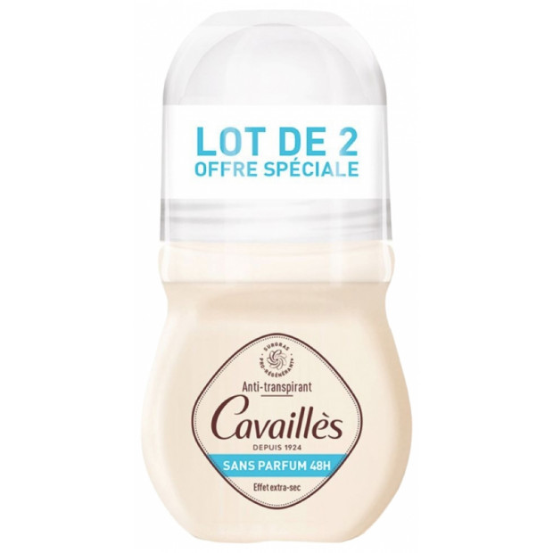 Déodorant anti-traces Absorb+ roll-on, lot 2x50ml Rogé Cavailles - Parashop