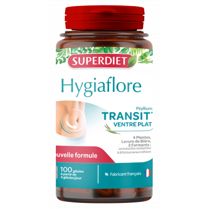 Hygiaflore transit ventre plat, 150 comprimés Super Diet - Parashop