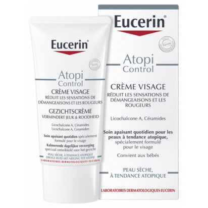 ATOPICONTROL Crème visage calmante 12% Omega. 50ml  Eucerin - Parashop