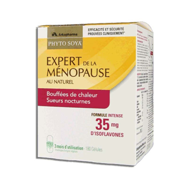 PHYTO SOYA® 35 mg d’isoflavones de soja, 3 mois, 180 Gélules Arkopharma - Parashop