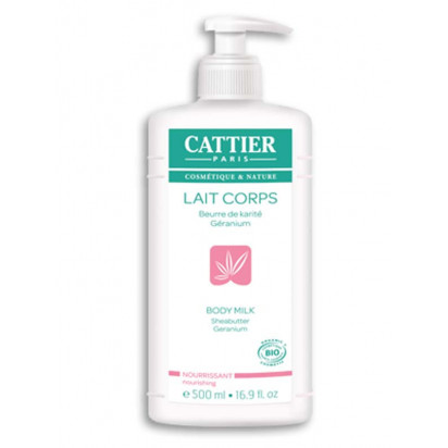Lait corps nourrissant karité geranium, 500ml