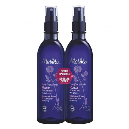 Eau Florale Rose Bio Brume, lot 2x200 ml