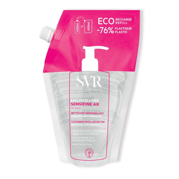 SENSIFINE AR Eau Micellaire Éco-Recharge, 400ml