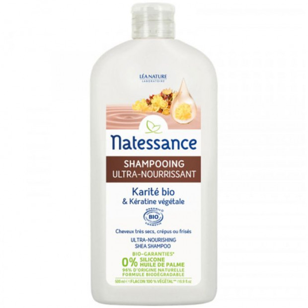 Shampoing Ultra-Nourrissant Karité Bio Et Kératine Végétale, 500ml