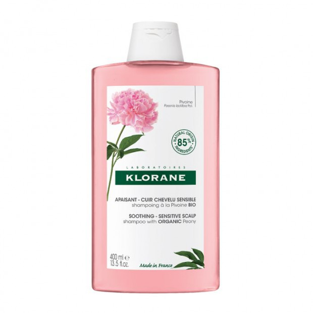 Apaisant - Cuir Chevelu Sensible Shampoing à la Pivoine Bio, 400ml