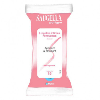 SAUGELLA Poligyn lingettes intimes, sachet 15, Parashop