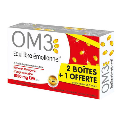 DÉTENTE SOMMEIL, Equilibre Emotionnel Pack, 3X60 Capsules Om3 - Parashop