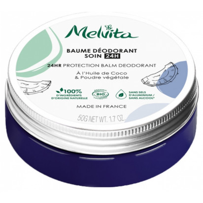 Melvita Baume Déodorant soin 24h Bio, 50g - Parashop