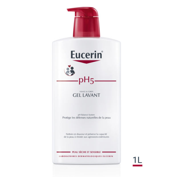 Gel lavant Parfumé. Fl-Pompe 1 litre - Parashop - Eucerin