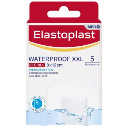 PANSEMENTS WATERPROOF, 5 pansements Aqua Protect XXL 10cm x 8cm Elastoplast - Parashop