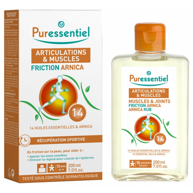 Puressentiel ARTICULATIONS & MUSCULES Friction à l'Arnica et aux 14 huiles essentielles, 200ml - Parashop.com