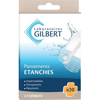 LABORATOIRE GILBERT Pansements étanches, 20 unités | Parashop.com