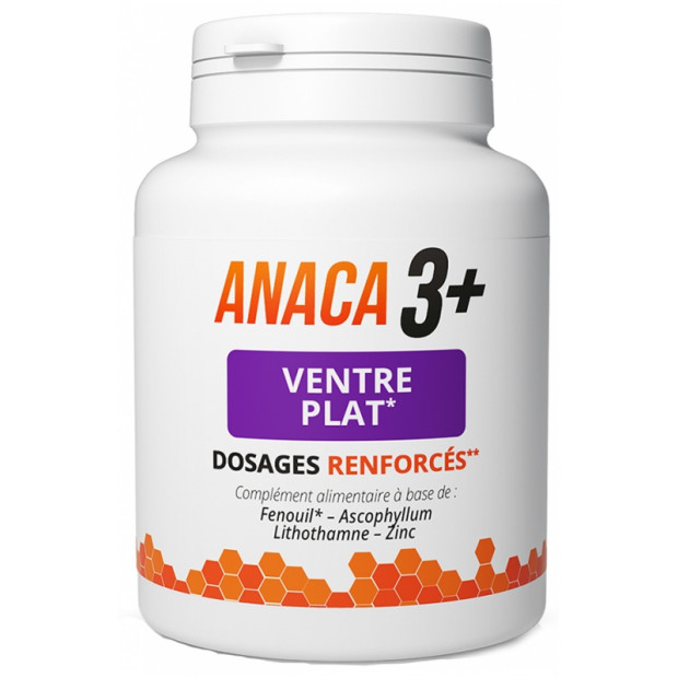 ANACA 3+ Ventre Plat+, 120 gélules | Parashop.com