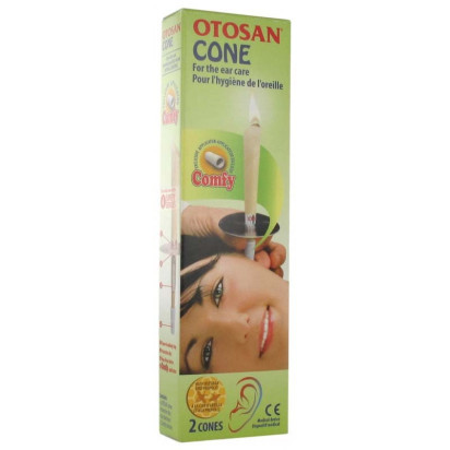 Bougie hygiène oreille cire d'abeillle et propolis, x2 Otosan