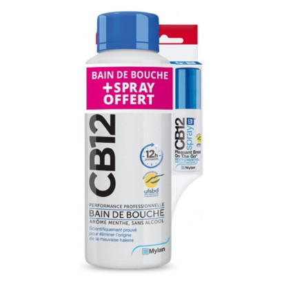 CB12 Bain Bouche 500ml + Spray Buccal 15ml | Parashop.com
