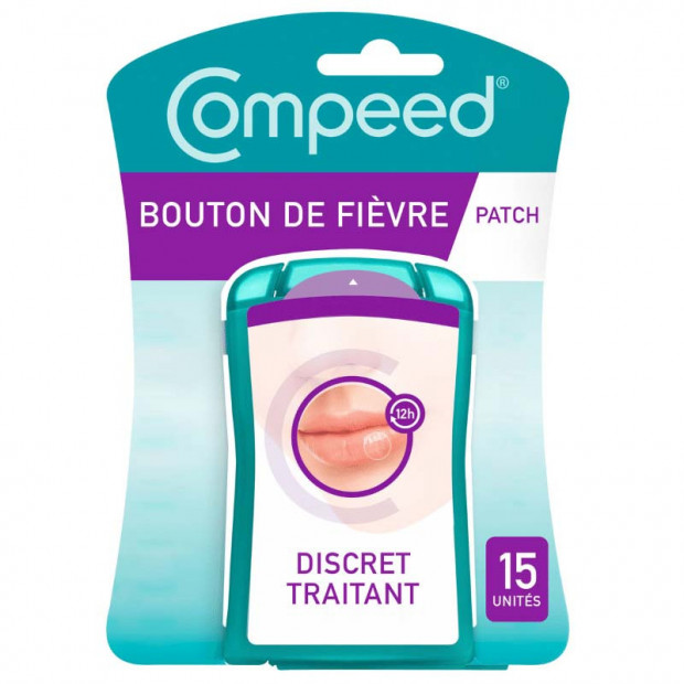 Patchs Bouton de Fièvre Total Care Invisible, 15 unités Compeed - Parashop