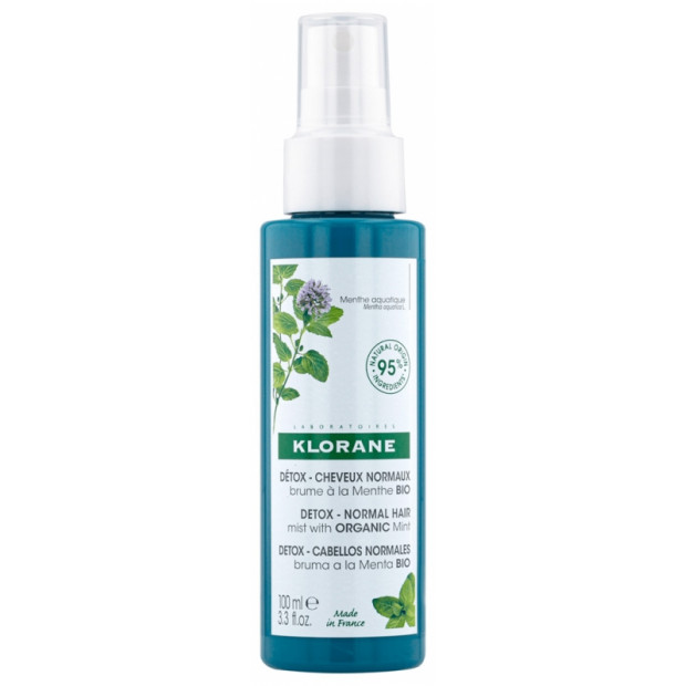 Detox Brume à la Menthe Bio Cheveux Normaux, 100ml
