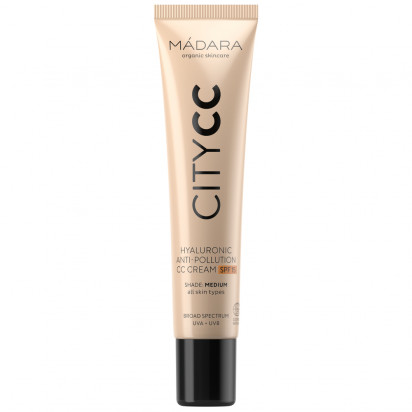 MADARA CITY CC Crème Anti-Pollution À L’Acide Hyaluronique Avec SPF15 medium, 40ml | Parashop.com