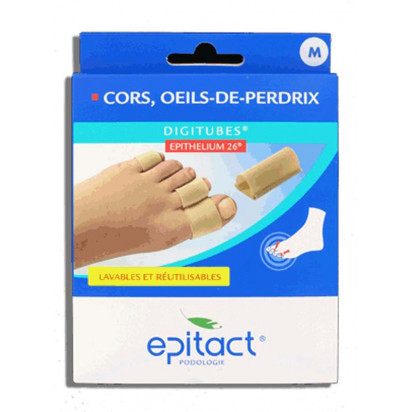 Digitubes Cors, Oeils de Perdrix Taille M. 3 Digitubes de 10 cm Epitact® - Parashop