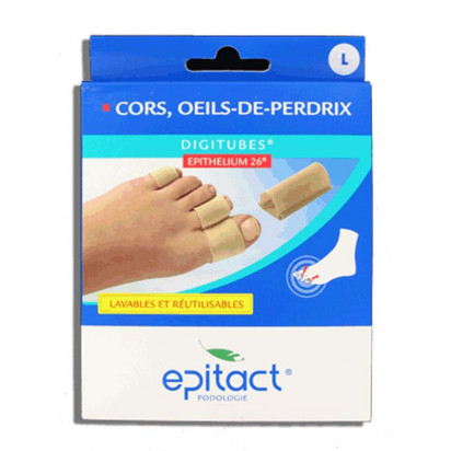 Digitubes Cors, Oeils de Perdrix Taille L. 3 Digitubes de 10 cm Epitact® - Parashop