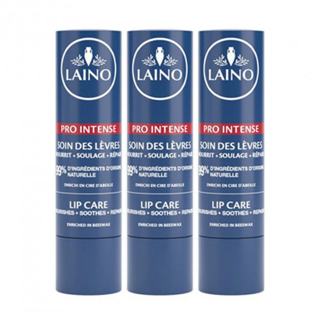 LAINO Stick Soin Des Levres Cire d'abeille, lot 3x4g | Parashop.com