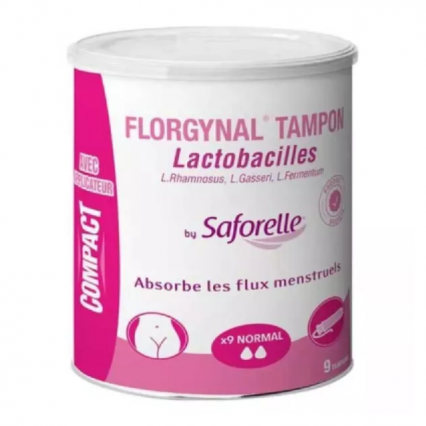 FLORGYNAL Tampon normal avec applicateur. Boîte 9