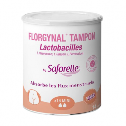 FLORGYNAL Tampon Probiotique Mini. Boîte 14