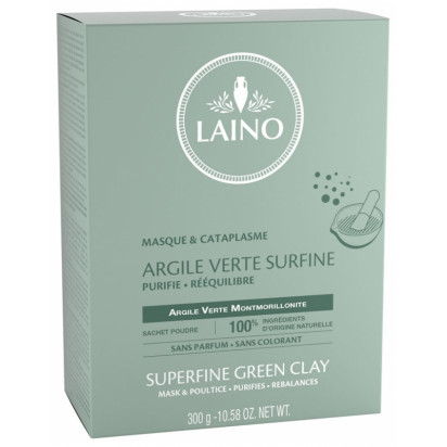LAINO Argile Verte Poudre Surfine, 300g | Parashop.com
