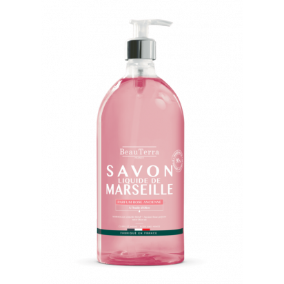 BEAUTERRA Savon liquide Marseille rose ancienne, 1L | Parashop.com