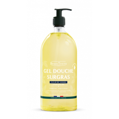 BEAUTERRA Gel douche & Shampoing surgras fleur de jasmin, 1L| Parashop.com