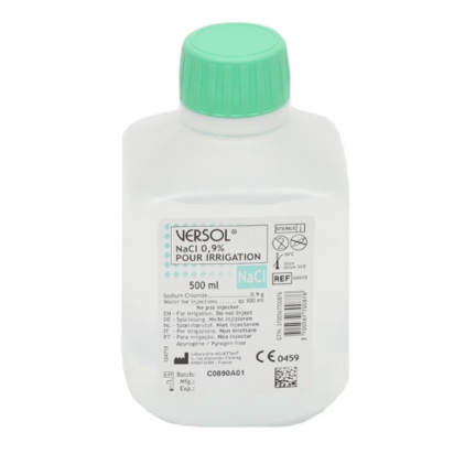 Versol NaCl 0,9% sérum physiologique pour irrigation, 500ml