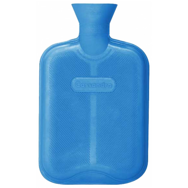 CASSANDRA Bouillotte Caoutchouc 1.8 L Bleue| Parashop.com