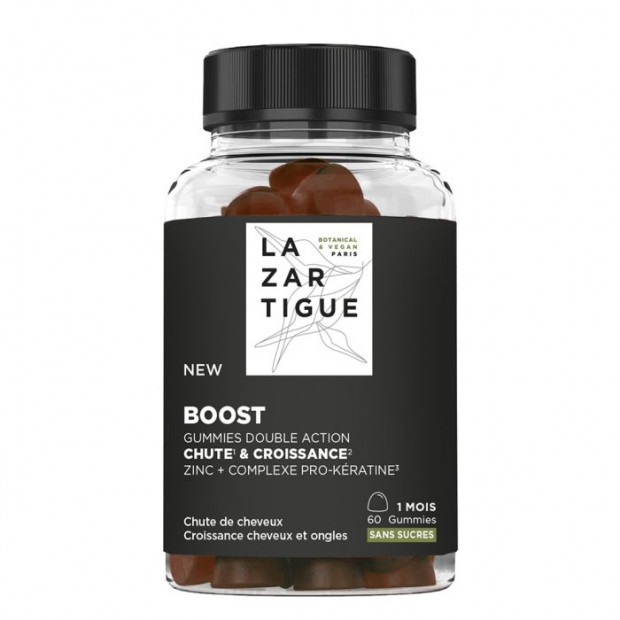 LAZARTIGUE BOOST Complément alimentaire Chute & Croissance Cheveux 1 mois, 60 gummies| Parashop.com