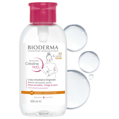 Créaline H2O Solution micellaire Octobre Rose, 500ml | Parashop.com