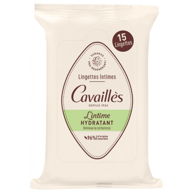 Rogé Cavailles Lingettes intimes sécheresse, 15 lingettes| Parashop.com