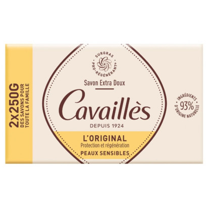 Rogé Cavailles SAVONS SOLIDES Savon Surgras Extra Doux, 2x250g | Parashop.com