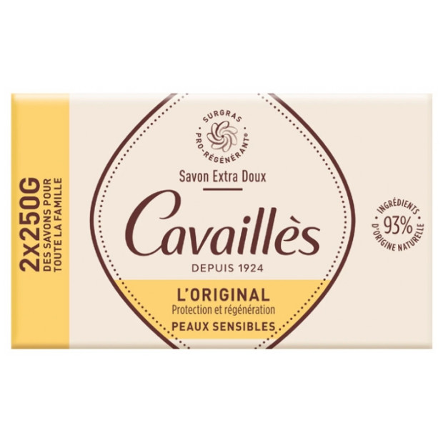 Rogé Cavailles SAVONS SOLIDES Savon Surgras Extra Doux, 2x250g | Parashop.com