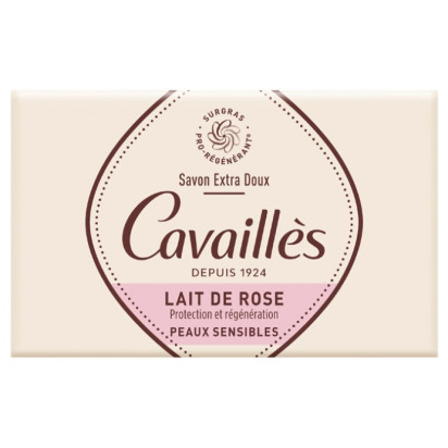 Rogé Cavailles Savon Surgras Extra-doux Lait de Rose, 1 Pain 150g | Parashop.com