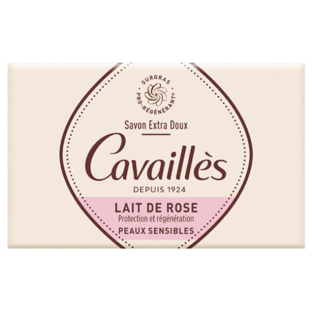 Rogé Cavailles Savon Surgras Extra-doux Lait de Rose, 1 Pain 150g | Parashop.com