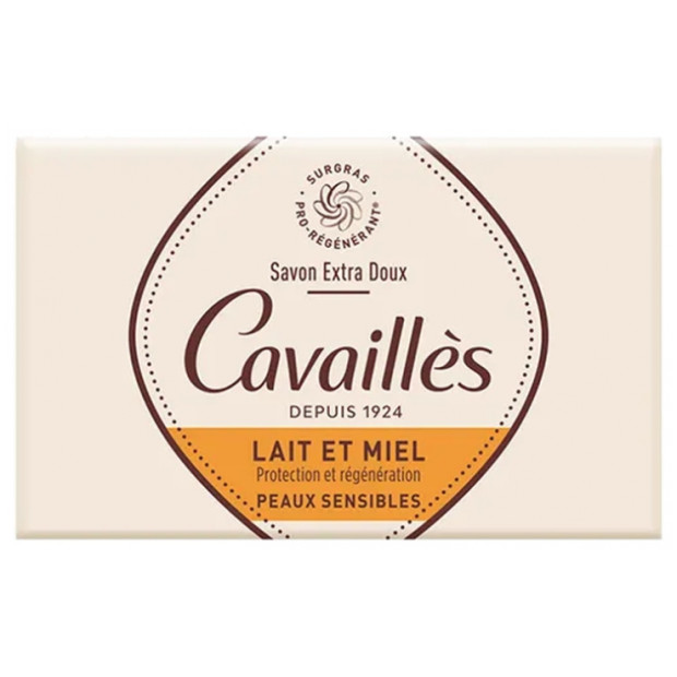 rogé cavaillès savon surgras extra-doux lait et miel 150 g